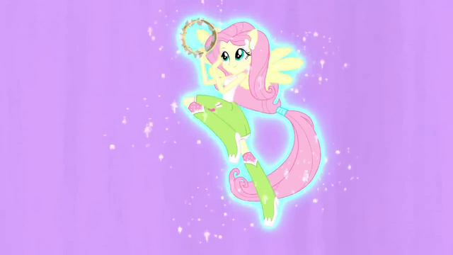File:Fluttershy hovering with tambourine EG2.png