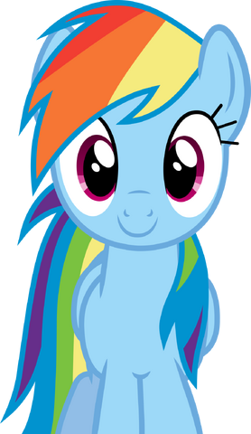 File:FANMADE Rainbow Dash smiling.png