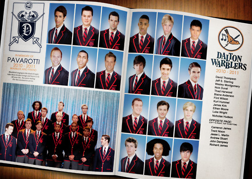 Glee Dalton Warblers Yearbook.jpg