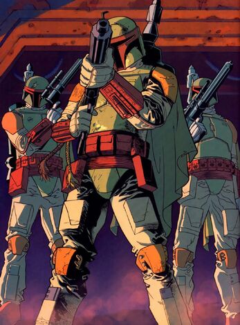 Archivo:Mandalorians led by Boba Fett.jpg
