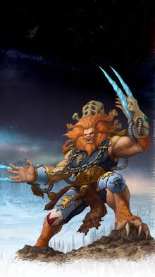 Wulfen con cuchilla gélida