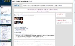 Captura del portal de la comunidad