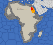 "Map showing the provinces that can form Nubia"