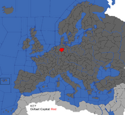 "Map showing provinces that can form Hanover"