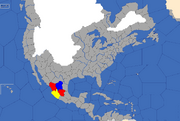 "Map showing Central American provinces that trigger bankruptcy events"