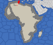 Map showing Tunisia's starting position in 1617, 1700, 1773, and 1795