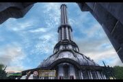White gold tower