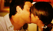 Finchel kisses the first time.gif