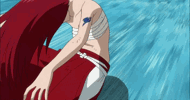 Erza being Epic.gif