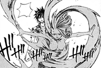 Juvia protects Gray
