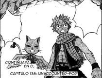 Natsu se sorprende al ver algo