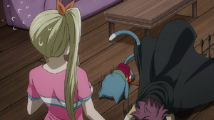 Natsu and Happy are thankful to Lucy