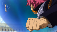 Natsu cries out Lucy