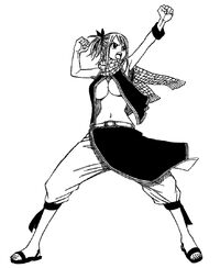 Natsu transformed into Lucy