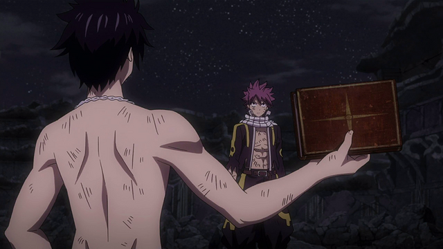 File:Natsu and Gray argue over the book.png