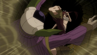 Erza kicks Kyôka.png