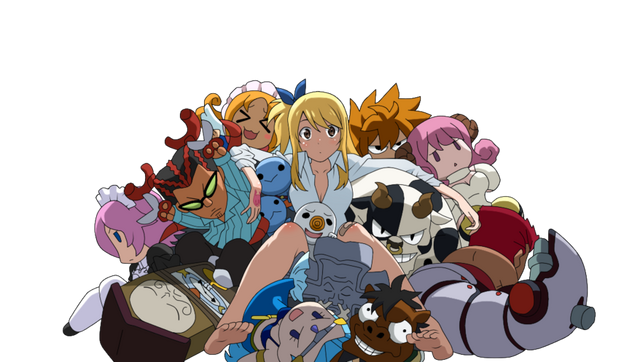 File:Lucy and chibi spirits.png