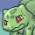 Cara de Bulbasaur angustiado