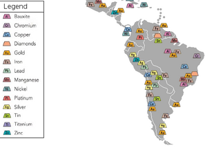 South America Mining Map