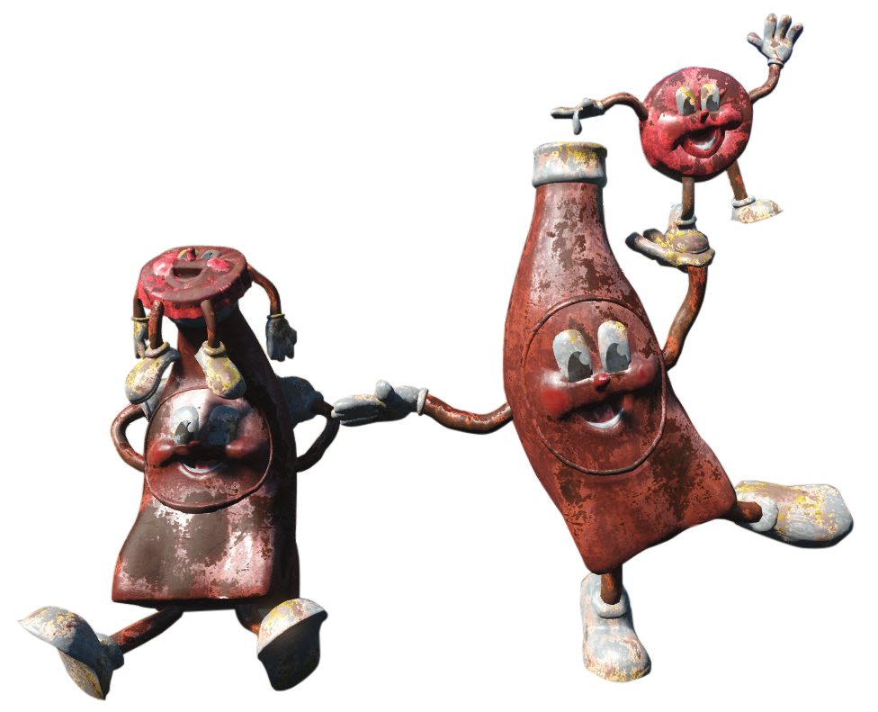 Bottle and Cappy statue Fallout Wiki FANDOM powered by Wikia