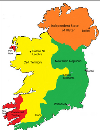 Map of post-war Ireland