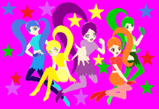 Diamond Rainbow Precure opening pose