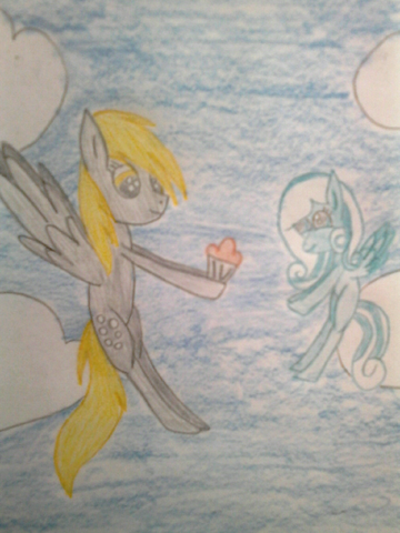Plik:Derpy Hooves and Snowdrop by Nataniella.png