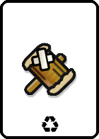 RecyclableWornOutHammerCard