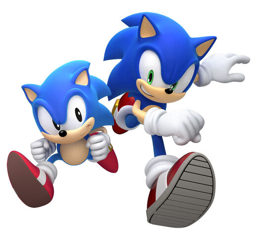 File:Modern and classic sonic.jpg