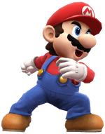 Mario fightning pose