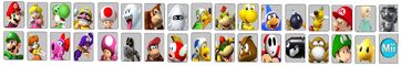 Mario Party character screen