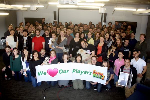 Complete FarmVille2 production team per februari 2013