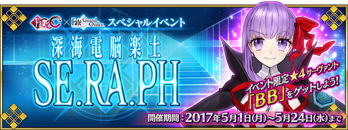 The current event in Fate Grand Order featuring the welfare servant B.B