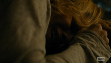 Sobbing, furious