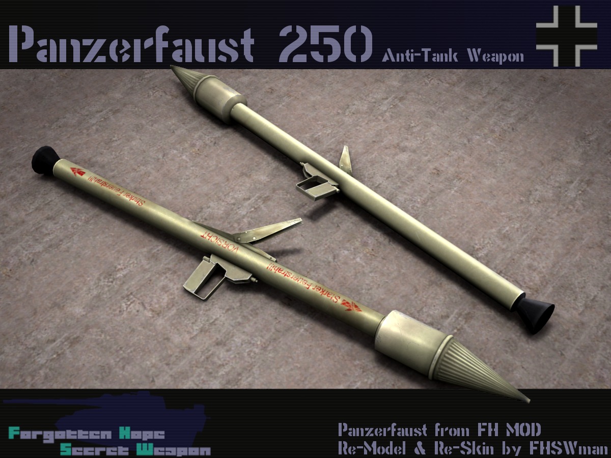 Panzerfaust 250 | Forgotten Hope Secret Weapon Wiki | Fandom powered ... Panzerfaust 250 | Forgotten Hope Secret Weapon Wiki | Fandom powered ...