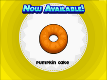 Pumpkin cake close