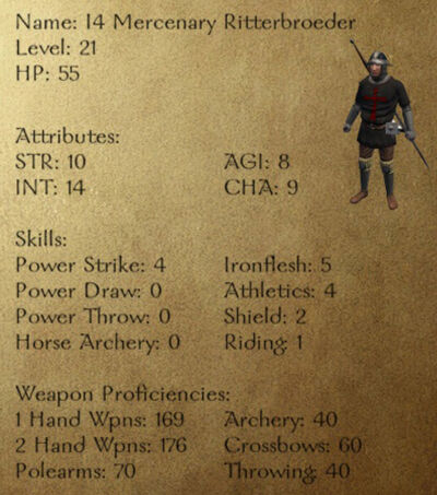 I4 Mercenary Ritterbroeder