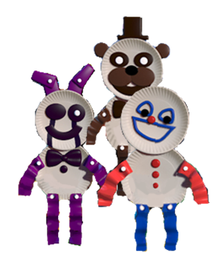 Paper plate pals fnaf world animatronics Paper plate pals fnaf world animatronics