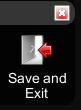 Select new save exit