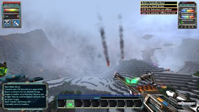 Crashed ship smoke