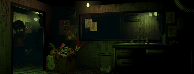 File:Springtrap Peeking.png