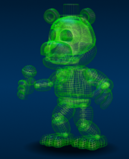 FNaF World Virtua-Freddy / Virtual Freddy Minecraft Skin