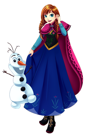 Archivo:Frozen-Happy-Olaf-and-Anna-Wallpaper.png