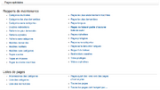 Pages spéciales