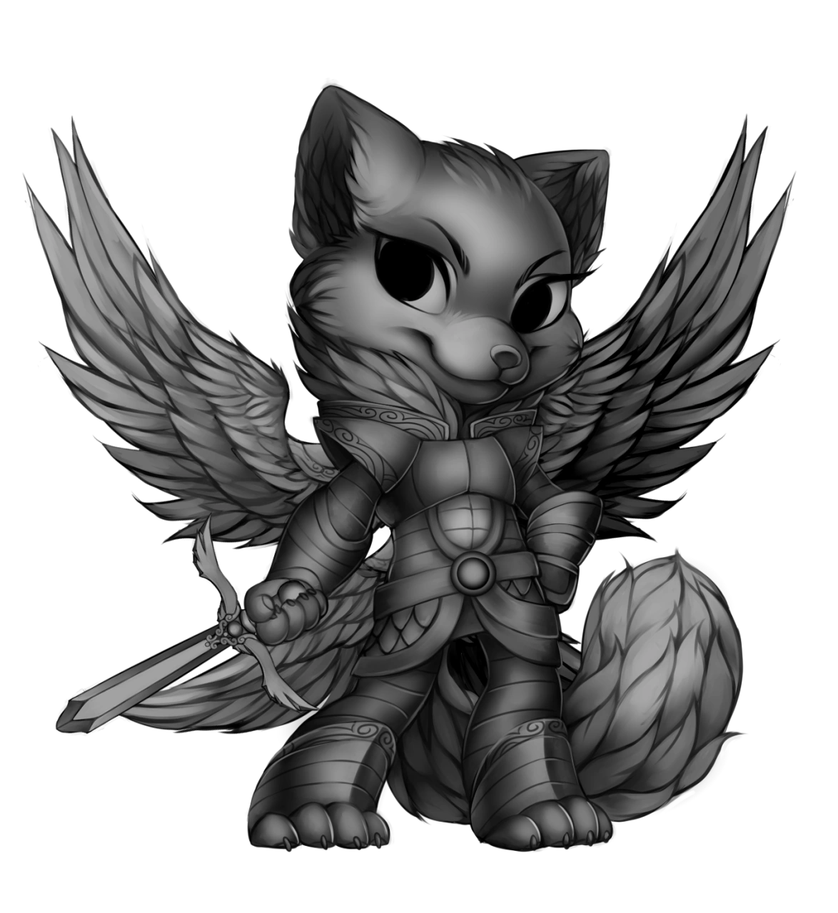 Angel fox. Летящий волк с крыльями. Кот с крыльями. Angel fox. Лас крылья.