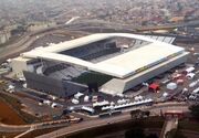 Vista aérea da Arena Corinthians