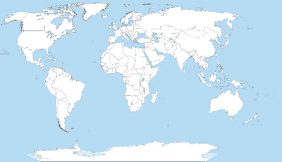 World map blank