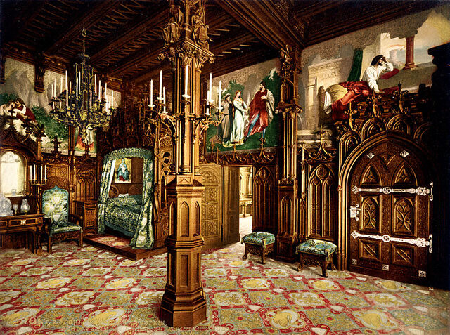 File:Bedroom 19th century photochrom.jpg