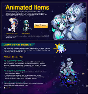 Animted items faq