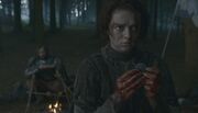 Arya après le meurtre d'un soldat Frey